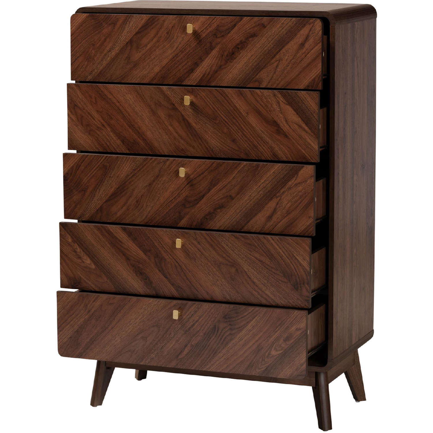 Baxton LV44COD4423WI-CLB-5DW-Chest Markell Walnut Brown Finish