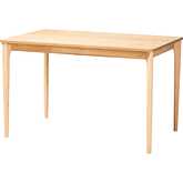 Sherwin 47" Dining Table in Natural Oak Finish Wood