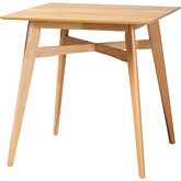 Leena 35" Counter Pub Dining Table in Natural Oak Finish Wood