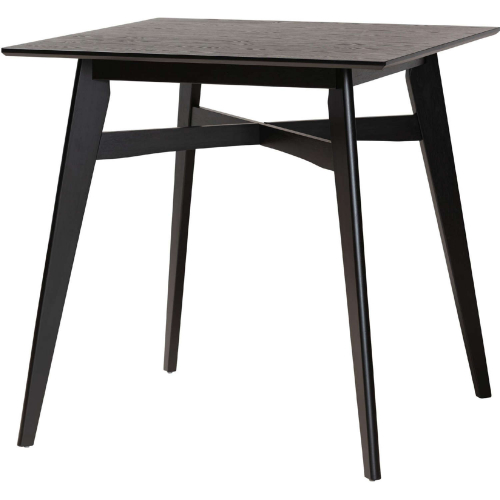 Leena 35" Counter Pub Dining Table in Black Finish Wood