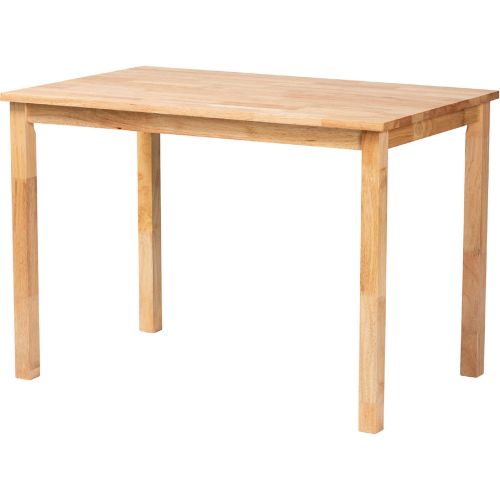 Eveline 43" Dining Table in Natural Brown Finish Wood