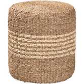 Wickham Ottoman in Natural Brown Seagrass