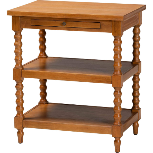 Imogene End Table in Walnut Brown Finish Wood