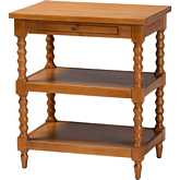 Imogene End Table in Walnut Brown Finish Wood