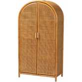 Paloma Large Storage Cabinet in Light Honey Rattan