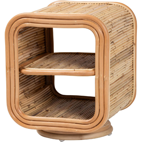 Bethari Nightstand in Natural Rattan