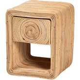Rosina 1 Drawer Nightstand in Natural Rattan