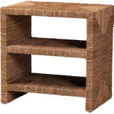 Liza End Table in Natural Seagrass
