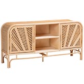 Carabella 2 Door Storage Cabinet in Natural Rattan
