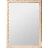 Lanica Wall Mirror in Sun Bleached Rattan