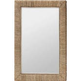 Geralyn Rectangular Wall Mirror in Natural Seagrass