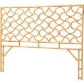 Kalcya King Standalone Headboard in Light Honey Natural Rattan