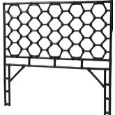 Revonda Queen Standalone Headboard in Black Rattan