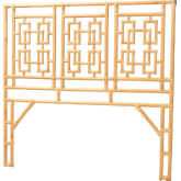 Galva Queen Standalone Headboard in Light Honey Natural Rattan