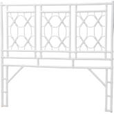 Sampson Queen Standalone Headboard in White Rattan
