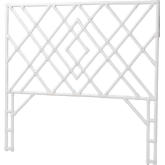 Lavali Queen Standalone Headboard in White Rattan