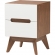 Calypso 3 Piece Dresser Set White & Walnut Finish Wood