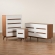 Calypso 3 Piece Dresser Set White & Walnut Finish Wood