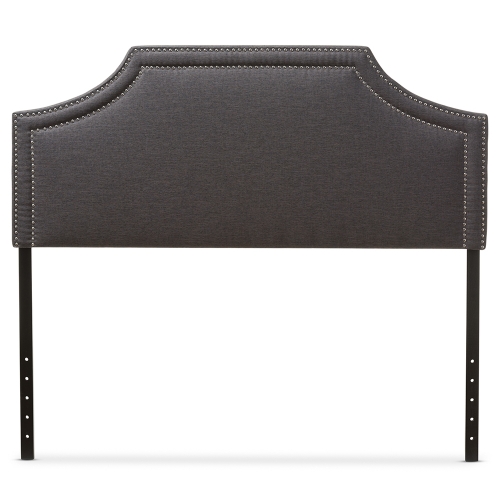Avignon Queen Headboard in Gray Fabric