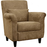 Marquis Club Accent Chair in Tan Microfiber