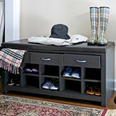 Espresso Bench in Dark Brown Wood