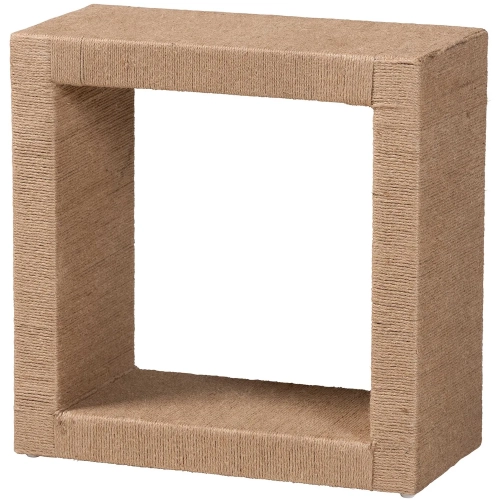 Adonica End Table in Natural Jute & Wood