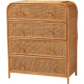Sampit 4 Drawer Storage Chest in Natural Rattan & Handwoven Cane