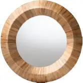 Tarun Accent Mirror in Grasscloth