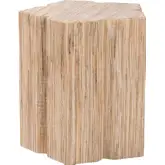 Janeth Woven Grasscloth End Table