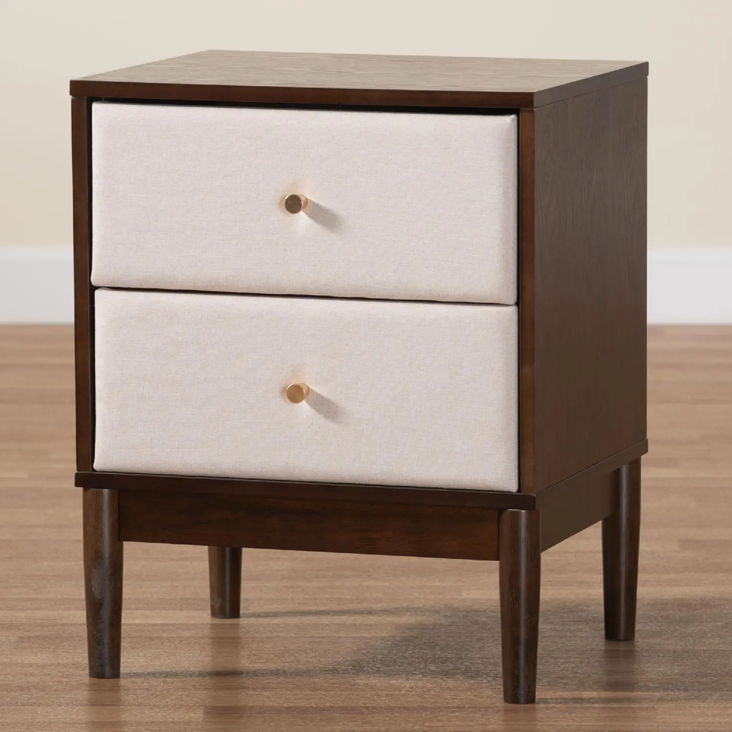 超希少!DS!VTG 1950’s T-BIRDチマヨパースナバホデッドBOX Baxton MG9009-Beige/Wenge-2DW-NS Nikolai 2 Drawer Nightstand in