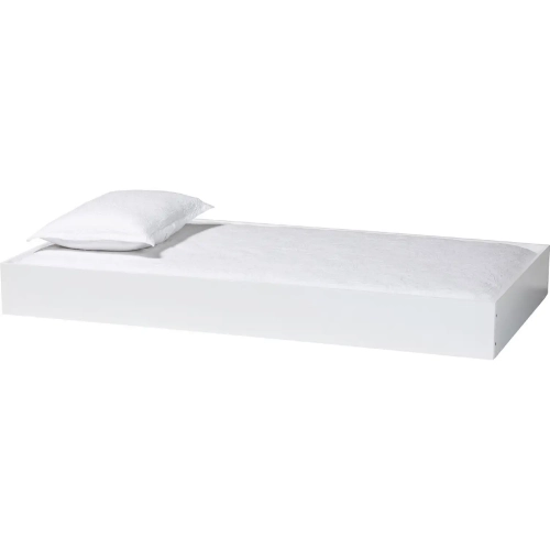 Roni Twin Trundle in White Wood
