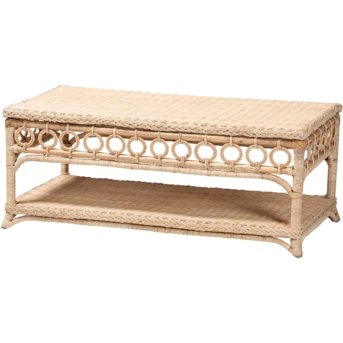 Oxford Coffee Table in Natural Rattan