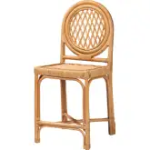 Oxford Counter Stool in Light Honey Natural Rattan (Set of 2)