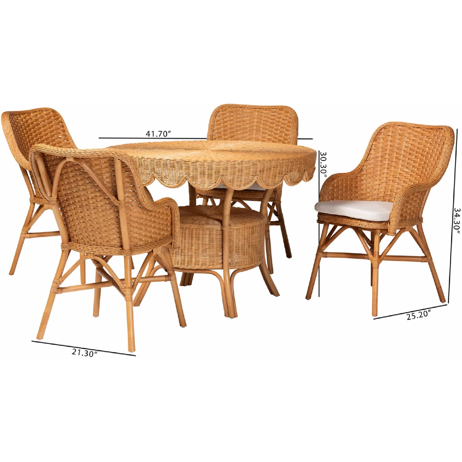 bali & pari Tucson 5 Piece Dining Set - Thumbnail 3