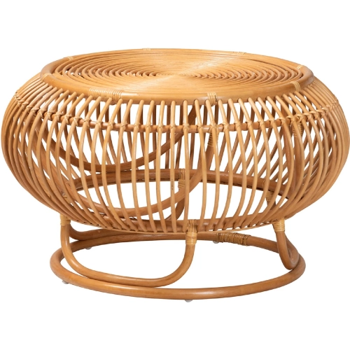 Adeola Coffee Table in Light Honey Natural Rattan