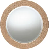 Nieva 30" Round Mirror in Woven Jute Rope