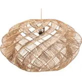 Enola Ceiling Pendant Light Lampshade in Spiral Handwoven Jute