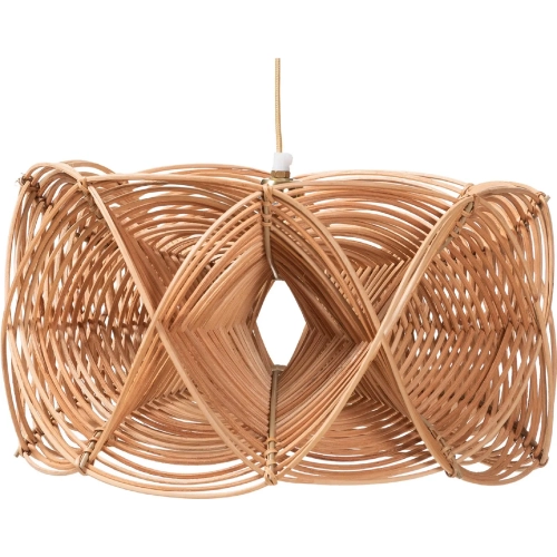 Jeneth 3D Ceiling Pendant Lampshade in Natural Rattan