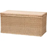 Caden Storage Bench in Braided Natural Rattan