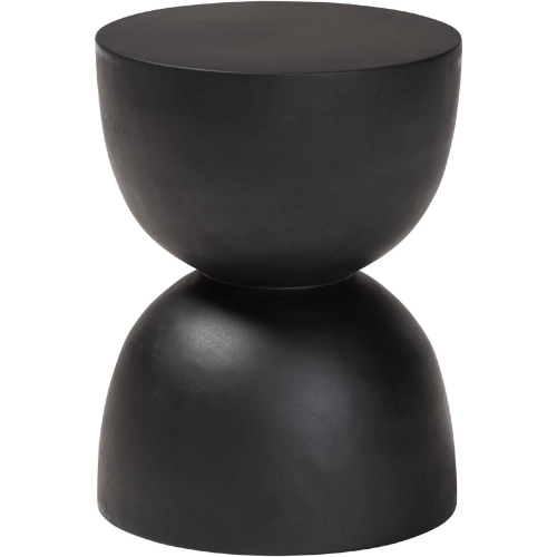 Nomiki Hourglass End Side Table in Solid Suar Wood