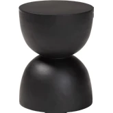 Nomiki Hourglass End Side Table in Solid Suar Wood