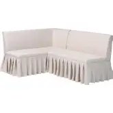 Bryna Two Piece Dining Nook Bench Set in Beige Fabric