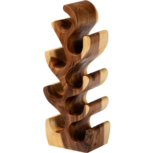 Matana Wine Rack in Natural Suar Wood