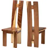 Lin Dining Chair in Natural Suar Wood (Set of 2)