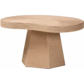 Lenka Organic Shape Coffee Table in Handwoven Textured Natural Jute