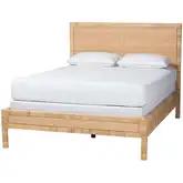 Kalimantan Queen Bed in Light Honey Natural Rattan