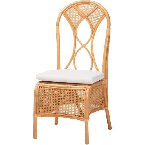 Elsa Dining Chair in Natural Rattan