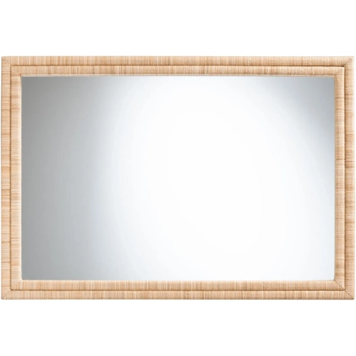 Canan Wall Mirror in Handwoven Grasscloth