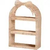 Creusa 3 Tier Arched Wall Shelf in Rattan