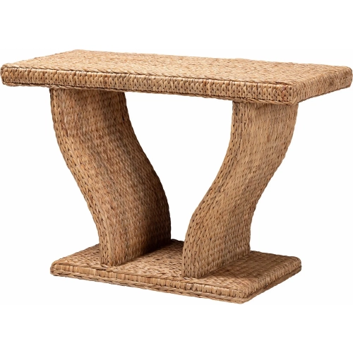 Alyssa Console Table in Handwoven Seagrass